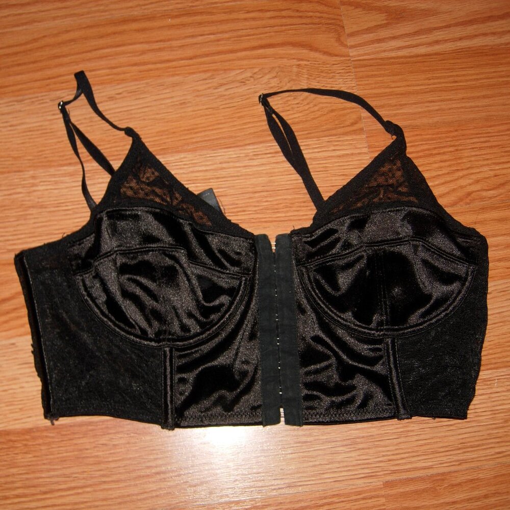 Out From Under Urban Outfitters Black Bustier Corset M